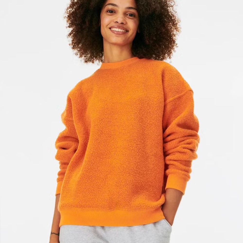 Outdoor Voices Orange MegaFleece Sweatshirt